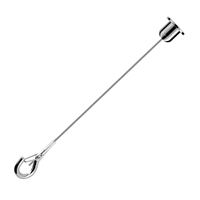 Câble de sécurité en acier inoxydable haute tension de 2 mm avec crochets