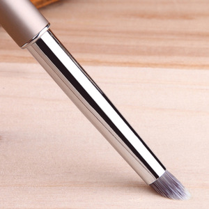 Pinceau à double tête avec manche métallique pour nail art, dégradé, estampage, avec embout serti pour manucure gel UV - Product Image 2
