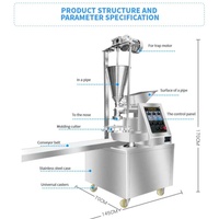 Machine Commerciale Automatique Professionnelle en Acier Inoxydable de Qualité Alimentaire pour la Fabrication de Pains Vapeur, de Boulettes de Soupe, de Momo et de Kibbeh