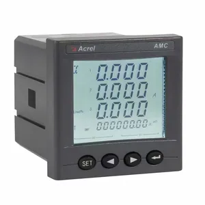 three phase multi function energy meter AMC96L-E4/KC with digital input RS485 panel installation