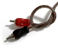 Cable de Audio 2RCA Macho a 2RCA Macho, Conector Niquelado, Revestimiento de PVC, Cable de Interconexión RCA Estéreo HIFI para Auto