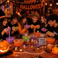 Halloween feestversiering tafeldecoratie slijmcharms slijm accessoires Trick or Treat Boo mandvullers schattige mini-pompoen figuurtjes