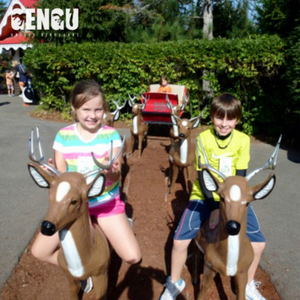 Renne de Noël animé à chevaucher, renne de Noël grandeur nature, décoration de Noël décorative, Père Noël - Product Image 1