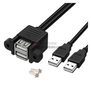 แบ่งออกเป็นสายเคเบิล USB ตัวเมีย1สายลาก2ที่มีรูสกรูคงที่ - Product Image 6