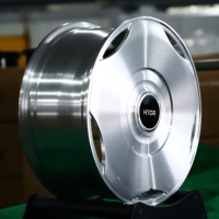 Jantes en aluminium forgé concaves HTOR 22x9.5 24x10 5x112 5x120, finition argent brossé, pour Rolls Royce Spectre Ghost Velar