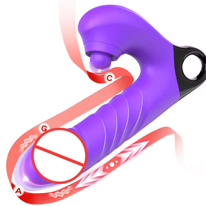 Kadınlar için 3'ü 1 Arada G Noktası Klitoral Vajinal Vibratör Otomatik İtme Silikon Seks Oyuncağı USB Şarjlı IPX6 Su Geçirmez 10 - Product Image 2