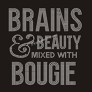 Bling Crystal I Slay I Pray Afro Girl Strass Bling Strass Hotfix Transferts pour Femmes T-shirts - Product Image 6