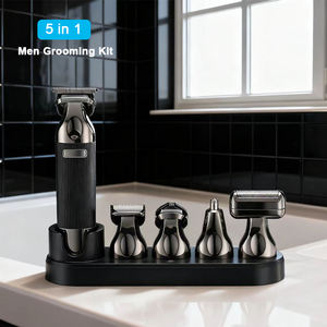 Kit de Afeitado Multifuncional Personalizado con Cuerpo Metálico, Recortadora de Barba y Cabello para Hombre - Product Image 6