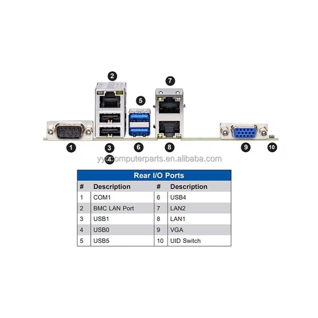 For Supermicro X12STL-IF C252 LGA1200 64GB DDR4-3200MHz M.2 6XSATA3 Mini-ITX Server Motherboard