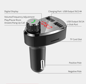 Transmisor FM Estéreo G13 Portátil con Doble USB <span class=keywords><strong>para</strong></span> Carga Rápida en <span class=keywords><strong>el</strong></span> Auto, Reproductor MP3 WAV Multifuncional <span class=keywords><strong>para</strong></span> 5.0 - Product Image 3