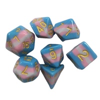 Articles promotionnels Logo personnalisé dés en résine RPG Offre Spéciale usine personnalisé acrylique polyédrique mdn jeu de dés jeu de société