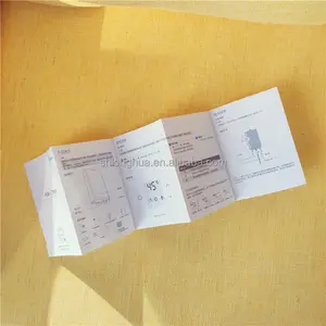 Manuel d'instruction en papier imprimé personnalisé, dépliant, manuel de brochures découpées