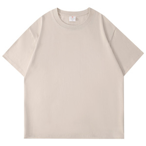 T-shirt <span class=keywords><strong>a</strong></span> maniche corte da uomo in puro cotone da 280g, resistente, per l'estate, con scollo piccolo e maniche <span class=keywords><strong>a</strong></span> mezza lunghezza bianche pure - Product Image 5