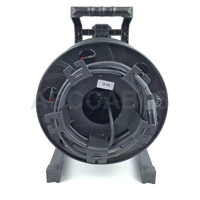 ABCCABLS CAT7 SFTP Double Shielding Ethernet Cable RJ45 Connector with Reel for Stage 50m to 100m Customize ODM OEM
