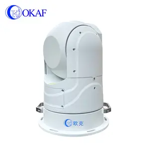 46x Optical Zoom 2 Axis Gyro Stability 640*512 CCTV Security 360 Marine Boat 75mm Long Range PTZ Thermal Imaging Camera