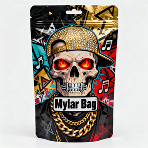 Bolsa de Plástico Personalizada con Temática de Halloween, con Orificio para Colgar, para Guardar Dulces, Alimentos, Hierbas y Tabaco - Product Image 1