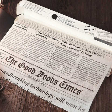 Customized Printed Logo Size Coated Parchment Paper for Baking Craft Newsprint Paper