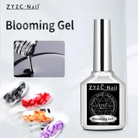 Zyzc esmalte para unhas sem mármore, gel florescente para arte de unhas, salão de beleza, marmorizador, gel para esmalte de unhas