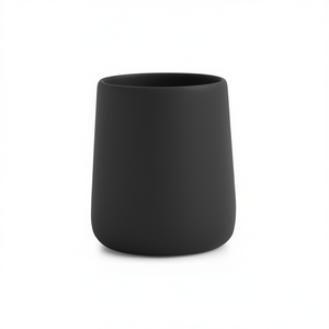 Portacepillos de Cerámica Negro Mate, 19 cm de Largo, 12.5 cm de Alto, Portacepillos para Baño - Product Image 3