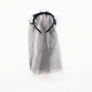 Ensemble de déguisement gothique pour filles MS : Robe tutu, jupe en résille toile d'araignée, voile et coiffe pour fête et cosplay - Product Image 5