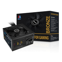 80 Plus Bronze 450W 500W ATX PC Power Supply dengan Input Rentang Penuh 100-240V untuk PSU Desktop Gaming