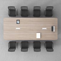 Bureaux pour plusieurs personnes Tables de formation à la négociation de conférence Petites tailles moyennes Meubles de bureau Chaises Combinaisons de bureau