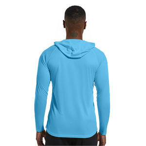<span class=keywords><strong>Felpa</strong></span> con Cappuccio Estiva da <span class=keywords><strong>Uomo</strong></span>, 100% Poliestere Traspirante, Logo Personalizzato, Vestibilità <span class=keywords><strong>Slim</strong></span>, Maniche Lunghe, Assorbente, per Sport e Attività all'Aperto - Product Image 3