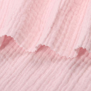 Tissu en mousseline de coton biologique tissé sans AZO, sans fluorescence, antistatique, pour robes de bébés filles et garçons, prix d'usine bon marché - Product Image 4