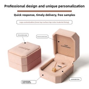 Nueva Caja de Joyería Personalizable, Duradera, Octogonal, con Patrón Liso, para Aretes, Anillos, Collares y Pulseras, 25 Años de Alta Calidad - Product Image 2