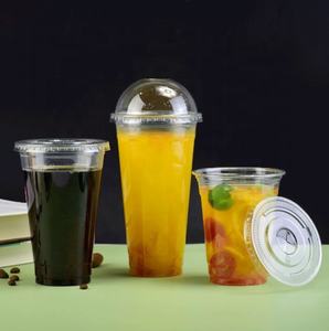 Gobelet en plastique PET PP transparent jetable écologique PLA avec couvercle plat Gobelets compostables biodégradables à usage unique 12oz 16oz 20oz 22oz - Product Image 6