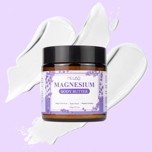 Burro Corpo al Magnesio Naturale e Biologico alla Lavanda per un Sonno Dolce, Crema al Magnesio con Burro di Karité e Olio di Cocco, Marchio Privato - Product Image 6