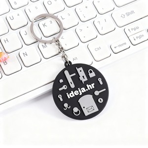 Biểu tượng tùy chỉnh PVC mềm cao su Keychain Epoxy cao su Keychain - Product Image 2