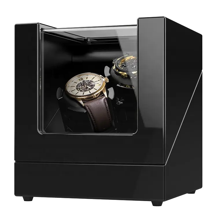 Cina nuovo di lusso di impronte digitali orbita tourbillon di legno 8 gyro display meccanismo di mabuchi watch winder