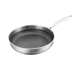 Poêle à frire en acier inoxydable, antiadhésive, ronde, à distribution uniforme de la chaleur, pour la cuisson et l'utilisation sur le réchaud - Product Image 4