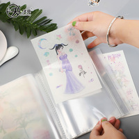 Classeur de rangement transparent à 3 pochettes pour cartes photo, mini album de collection pour cartes à collectionner