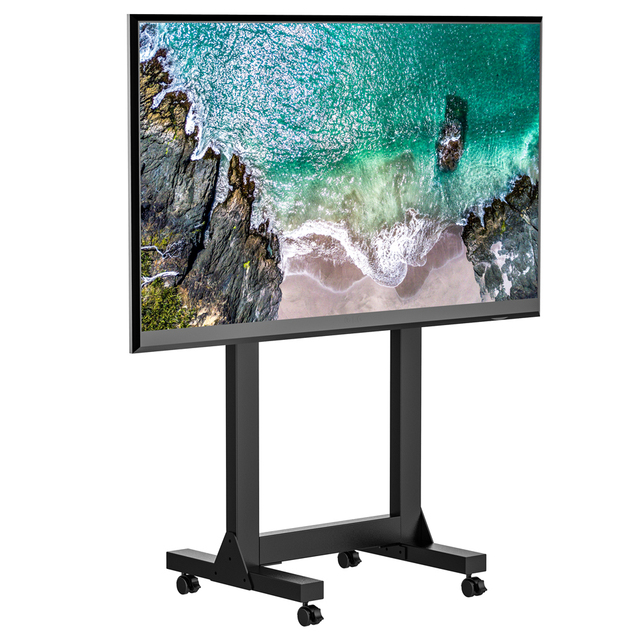 Wholesale Manual Operation Height Adjustable TV Lift Standing Bracket Tv for Large Screen 65-100 Inch TV