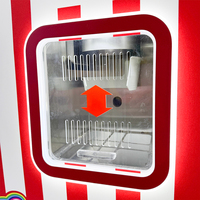 Nouvelle machine à popcorn de cinéma entièrement automatique Naughty Dog Red 220V 1800W