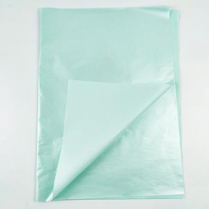 Emballage de bouquet bleu <span class=keywords><strong>eau</strong></span> clair <span class=keywords><strong>papier</strong></span> imperméable <span class=keywords><strong>papier</strong></span> froissé hermétique pour l'emballage - Product Image 2