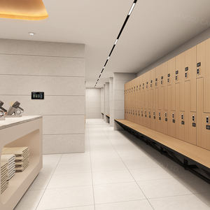 Cartmay moderne Spa Fitness <span class=keywords><strong>chaussures</strong></span> vêtements armoire à langer <span class=keywords><strong>casier</strong></span> armoire casiers avec <span class=keywords><strong>banc</strong></span> - Product Image 4