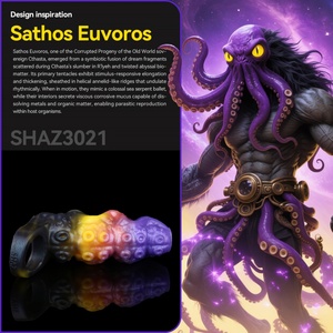SHAZ Funda para Pene de 5 Pulgadas con Extremo Abierto, Funda Hueca con Forma de Tentáculo, Anillo para Pene, Juguetes Sexuales para Estimulación y Mejora del Pene - Product Image 4