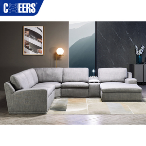 MANWAH CHEERS Fabric Living Room Sofa <strong>Affordable</strong> 5-Seater <strong>Sectional</strong> with Chaise and Console for Living Room - Product Image 2