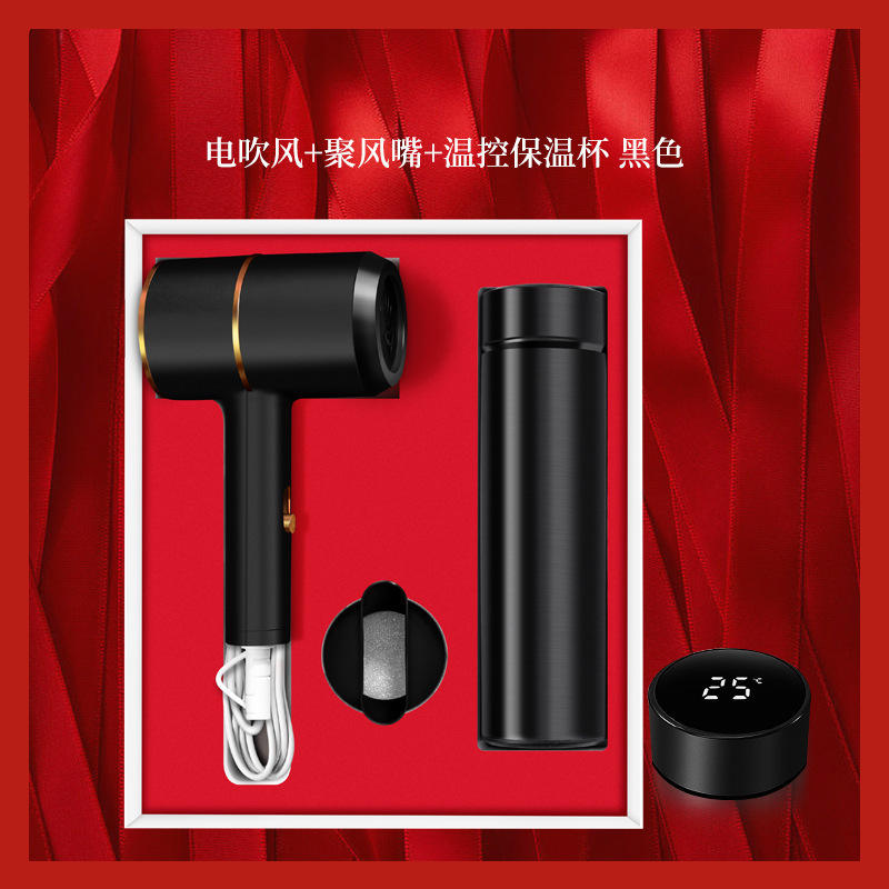 Black two-piece set [hair dryer temperature control cup]
