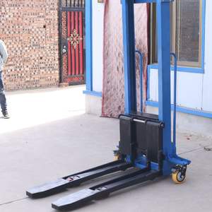 Empilhadeira Retrátil Semi Elétrica Manual Portátil para Paletes - Product Image 6