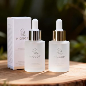 Botellas de Vidrio Vacías con Gotero para Esencia Facial, Cuidado de la Piel, Cabello, Cuerpo y Aceite para Cutículas, 1oz 2oz 4oz 30ml 50ml, Esmeriladas, con Caja de Empaque - Product Image 1