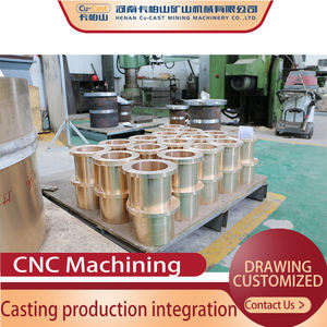 ZCuAl9Fe4Ni4Mn2 High <b>Wear</b> Resistance Bearing <b>Bush</b> Bronze Casting Hollow Bushing for Ore Mining Crushers and Drills - Product Image 2