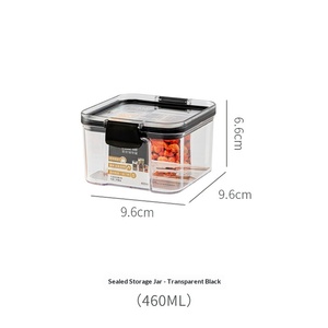 Cedar Space <strong>Kitchen</strong> Food <strong>Storage</strong> Container Sealed Air-Tight Moisture-Proof Plastic <strong>Storage</strong> <strong>Jar</strong> <strong>for</strong> Coffee Tea and Grains - Product Image 6