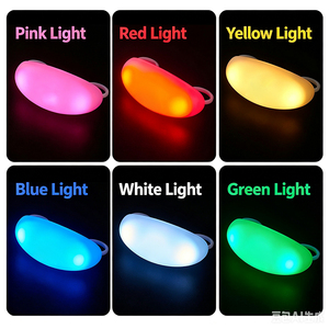 ไฟ LED แบบกำหนดเองสำหรับนิ้วมือ RGB แหวนเรืองแสง ตอบสนองต่อเสียง สายรัดข้อมือกระพริบ พิมพ์โลโก้ ของขวัญส่งเสริมการขายสำหรับคอนเสิร์ต เชียร์กีฬา - Product Image 3