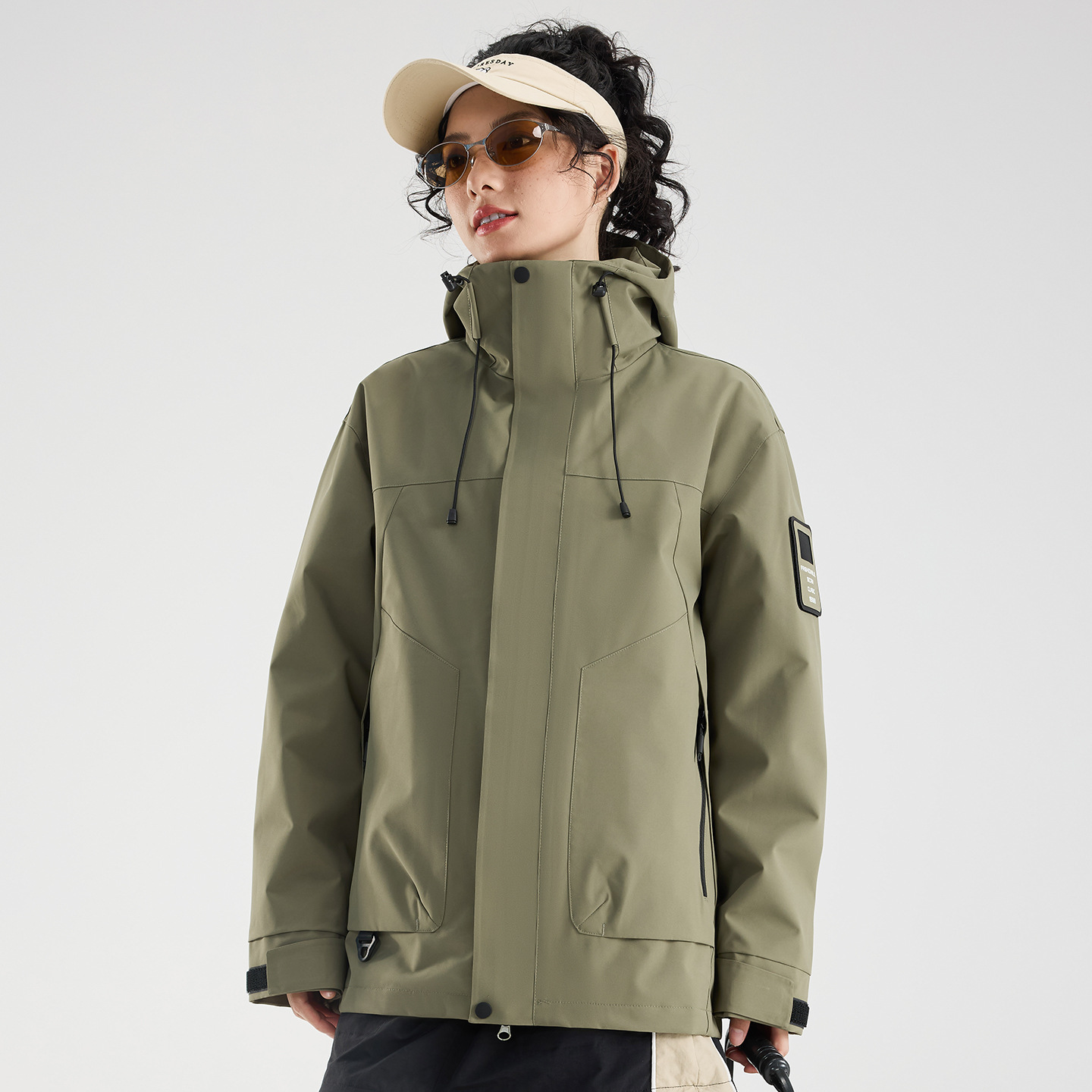 Veste verte pour femme
