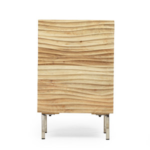 Comodino con 1 Anta in Legno Smontabile, Mobile Contenitore per Camera da Letto - Product Image 2