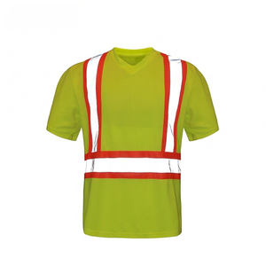 Chaleco DE SEGURIDAD reflectante estándar americano Camiseta de ingeniería de tráfico de construcción Camisas de alta visibilidad Material reflectante - Product Image 4